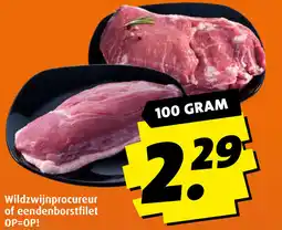 Boni Wildzwijnprocureur of eendenborstfilet aanbieding