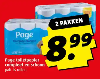Boni Page toiletpapier compleet en schoon aanbieding