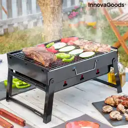 Bol.com Opvouwbare draagbare barbecue voor gebruik met houtskool BearBQ InnovaGoods aanbieding