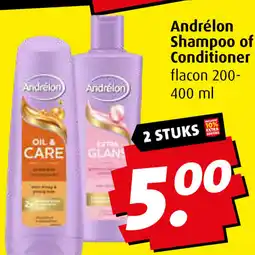 Boni Andrélon Shampoo of Conditione aanbieding