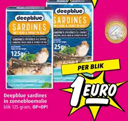 Boni Deepblue sardines in zonnebloemolie aanbieding
