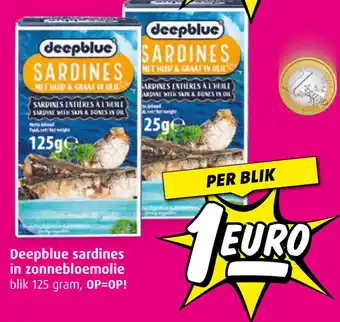 Boni Deepblue sardines in zonnebloemolie aanbieding