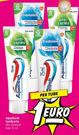 Boni Aquafresh tandpast aanbieding