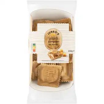 Jumbo Jumbo's Big Ravioli Wild & Pompoen 250 g aanbieding