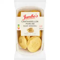 Jumbo Jumbo's Girasoli Cantharellen en Porcini Kaas 250 g aanbieding