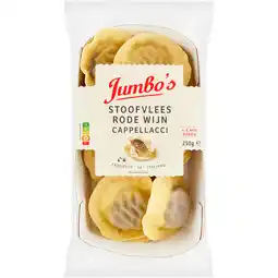 Jumbo Jumbo's Cappellacci Stoofvlees Rode Wijn 250 g aanbieding