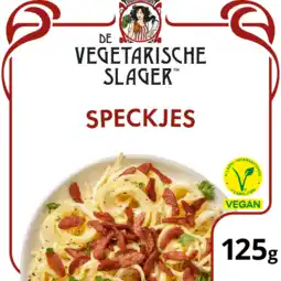 Jumbo De Vegetarische Slager Speckjes Vegan 125 g aanbieding