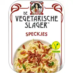 Jumbo De Vegetarische Slager Speckjes Vegan 125 g aanbieding