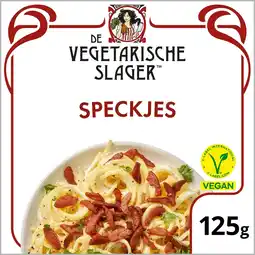Jumbo De Vegetarische Slager Speckjes Vegan 125 g aanbieding