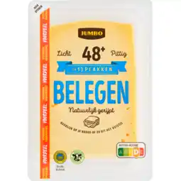 Jumbo Jumbo Belegen Kaas 48+ Voordeelverpakking Plakken 400 g aanbieding