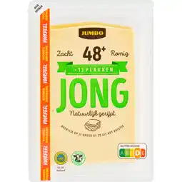 Jumbo Jumbo Jonge Kaas 48+ Voordeelverpakking Plakken 400 g aanbieding