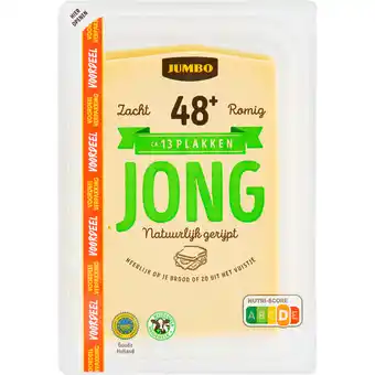 Jumbo Jumbo Jonge Kaas 48+ Voordeelverpakking Plakken 400 g aanbieding