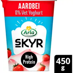 Jumbo Arla Skyr Aardbei 0% Fat Icelandic Style Yoghurt 450 g aanbieding