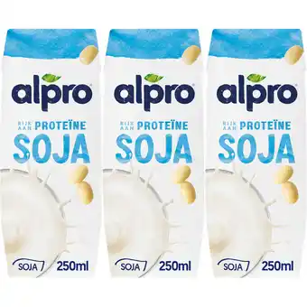 Jumbo Alpro Sojadrink Houdbaar 3 x 250ml aanbieding