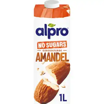 Jumbo Alpro Amandeldrink Geroosterd Zonder Suikers Houdbaar 1L aanbieding