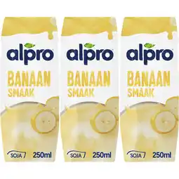 Jumbo Alpro Sojadrink Banaan Houdbaar 3 x 250 ml aanbieding