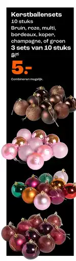 Kwantum Kerstballensets aanbieding