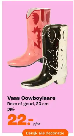 Kwantum Vaas Cowboylaars aanbieding