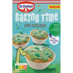 Jumbo Dr. Oetker Baking Time Dino Cupcakes Bakmix 242 g aanbieding