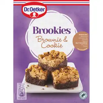 Jumbo Dr. Oetker Brookies brownie & cookie mix 430 g aanbieding