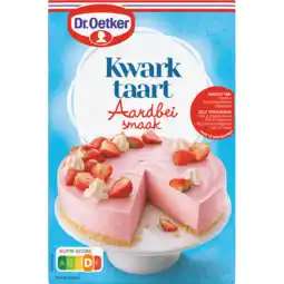 Jumbo Dr. Oetker Kwarktaart Aardbeismaak Bakmix 440 g aanbieding