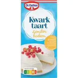 Jumbo Dr. Oetker Kwarktaart Naturel Zonder Bodem Bakmix 210 g aanbieding