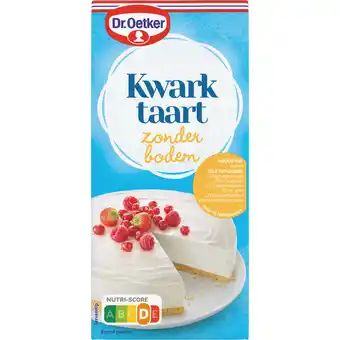 Jumbo Dr. Oetker Kwarktaart Naturel Zonder Bodem Bakmix 210 g aanbieding