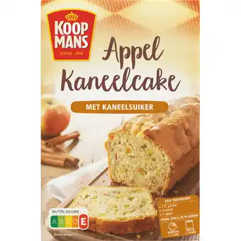 Jumbo Koopmans Appel kaneelcake met Kaneelsuiker Bakmix 400 g aanbieding