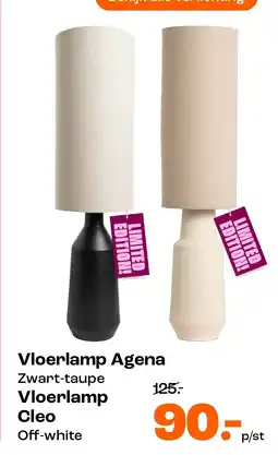 Kwantum Vloerlamp Agena Vloerlamp Cleo aanbieding