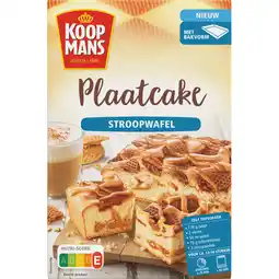 Jumbo Koopmans Plaatcake Stroopwafel Bakmix 450 g aanbieding