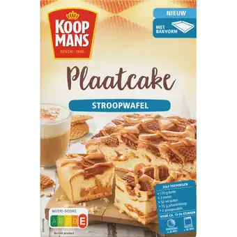 Jumbo Koopmans Plaatcake Stroopwafel Bakmix 450 g aanbieding