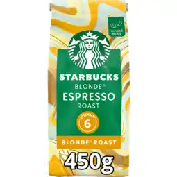 Jumbo Starbucks Blonde Espresso Roast koffiebonen 450 gram aanbieding