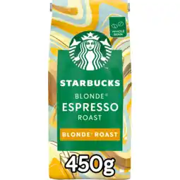 Jumbo Starbucks Blonde Espresso Roast koffiebonen 450 gram aanbieding