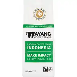 Jumbo Wayang Premium Coffee Beans Indonesia 500 g aanbieding