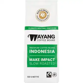 Jumbo Wayang Premium Coffee Beans Indonesia 500 g aanbieding