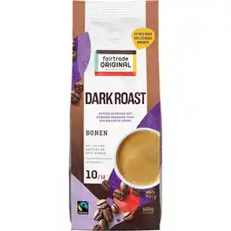 Jumbo Fairtrade Original Dark Roast Bonen 500g aanbieding