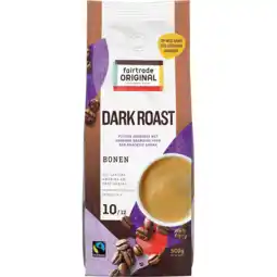 Jumbo Fairtrade Original Dark Roast Bonen 500g aanbieding