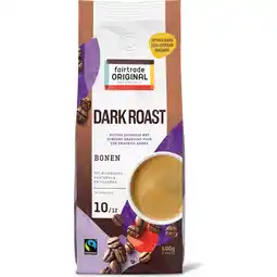 Jumbo Fairtrade Original Dark Roast Bonen 500g aanbieding