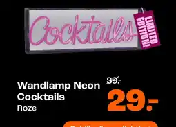 Kwantum Wandlamp Neon Cocktails aanbieding