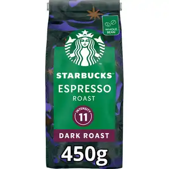 Jumbo Starbucks Espresso Dark Roast koffiebonen 450 gram aanbieding