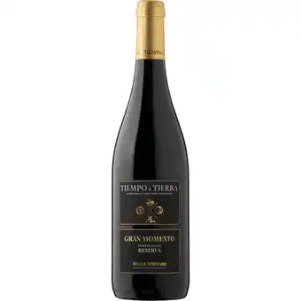 Jumbo Tiempo & Tierra - Gran Momento Tempranillo Reserva -750ML aanbieding