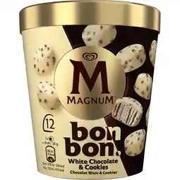 Jumbo Magnum Bonbon Ijs White Chocolate & Cookies 12 x 17 ml aanbieding