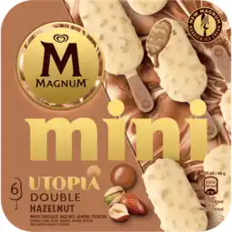 Jumbo Magnum Mini IJs Utopia Double Hazelnut 6 x 55 ml aanbieding