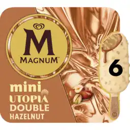 Jumbo Magnum Mini IJs Utopia Double Hazelnut 6 x 55 ml aanbieding