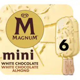 Jumbo Magnum Mini IJs White Chocolate & White Almond 6 stuks 6 x 55ml aanbieding