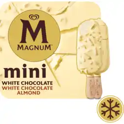 Jumbo Magnum Mini IJs White Chocolate & White Almond 6 stuks 6 x 55ml aanbieding