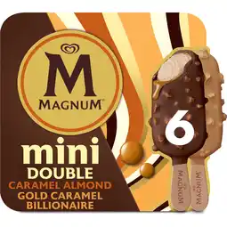 Jumbo Magnum Mini IJs Double Caramel & Almond Billionaire 6 stuks 6 x 55ml aanbieding