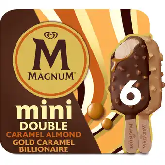 Jumbo Magnum Mini IJs Double Caramel & Almond Billionaire 6 stuks 6 x 55ml aanbieding