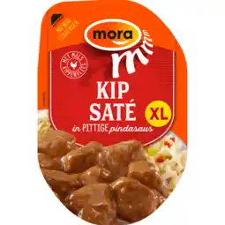 Jumbo Mora Kipsaté in Pittige Pindasaus XL 190 g aanbieding