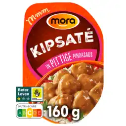 Jumbo Mora Kipsaté in Pittige Pindasaus XL 190 g aanbieding